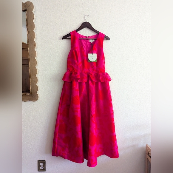 kate spade Dresses & Skirts - Kate Spade X Target Collab Pink And Orange Ruffle Dress